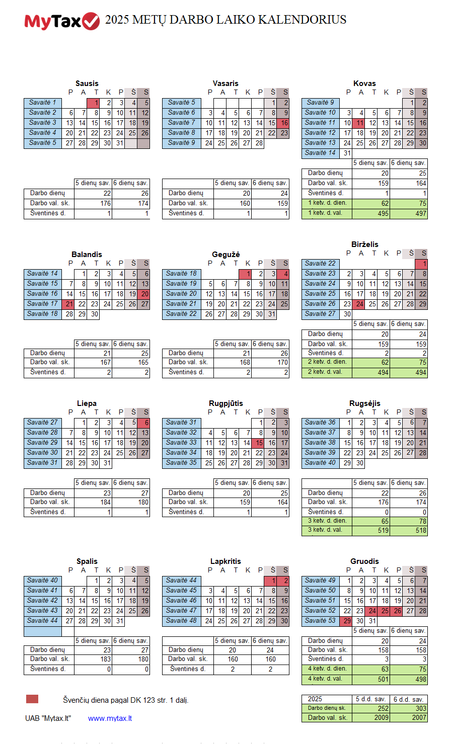 Kalendorius-2025 Kalendorius 2025