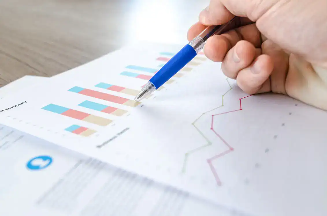 A financial specialist analyzes the company’s operational and financial performance indicators.